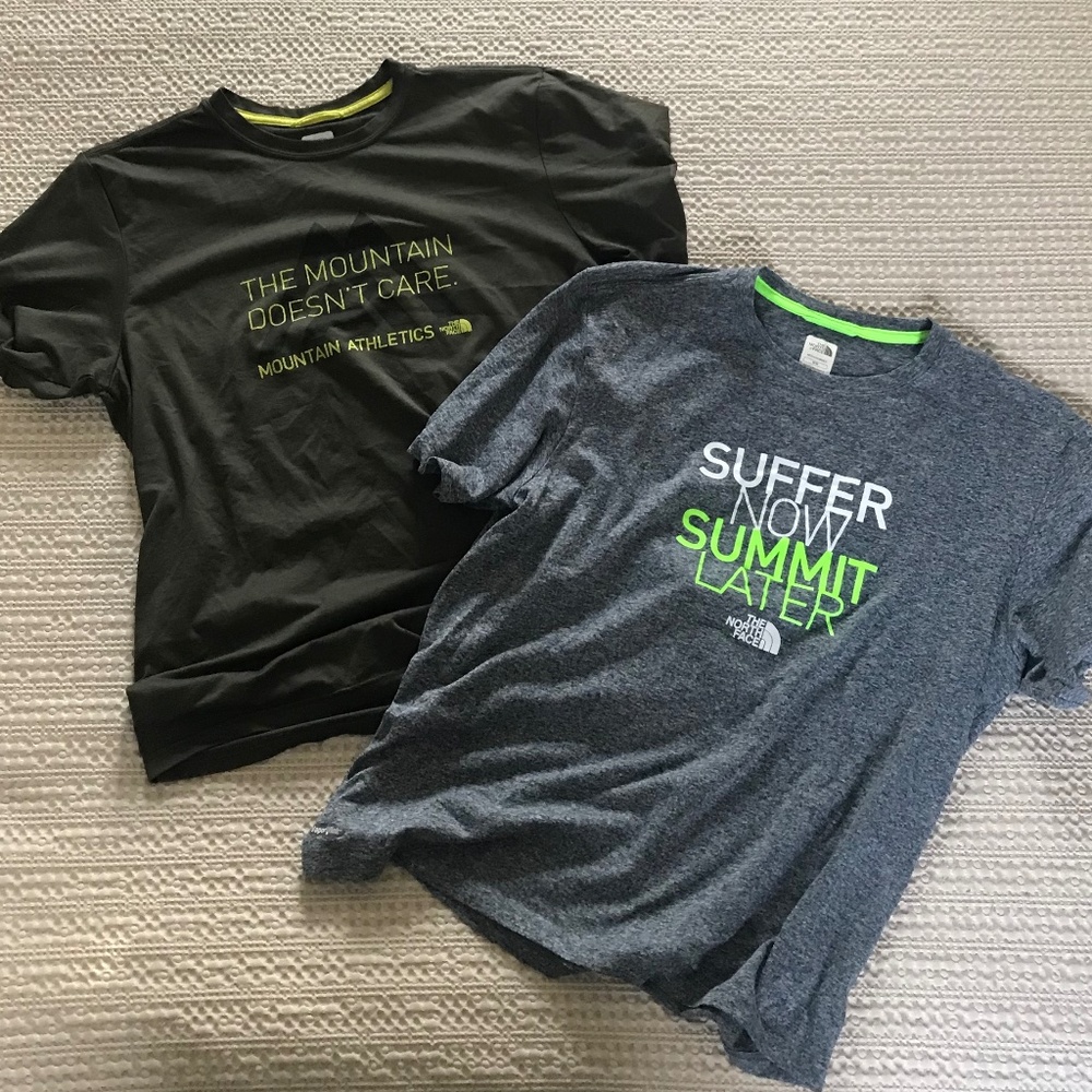 Lot of 2 The North Face Hiking T-shirts